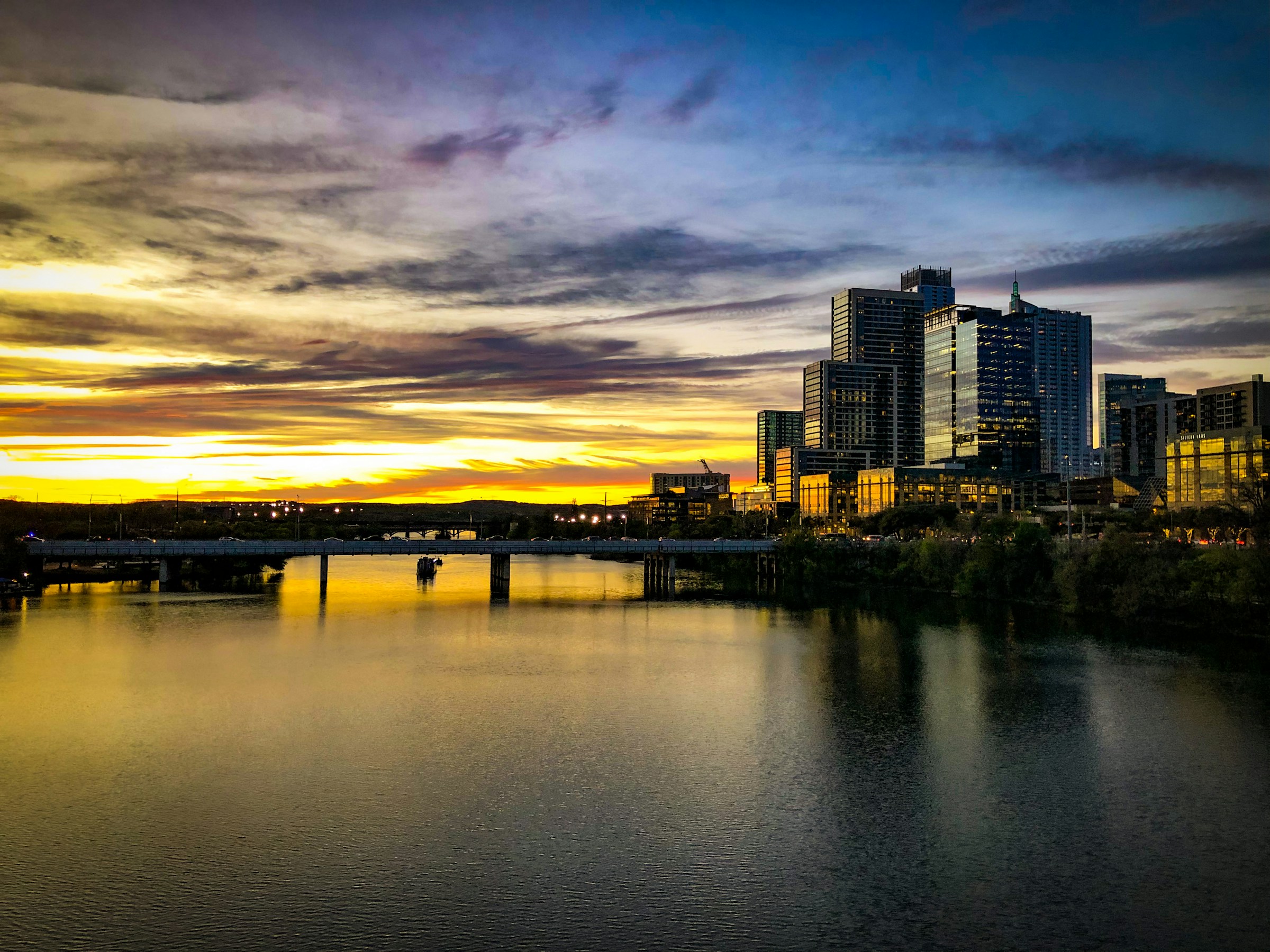 Lady Bird Lake at sunset — AI Tuesday
